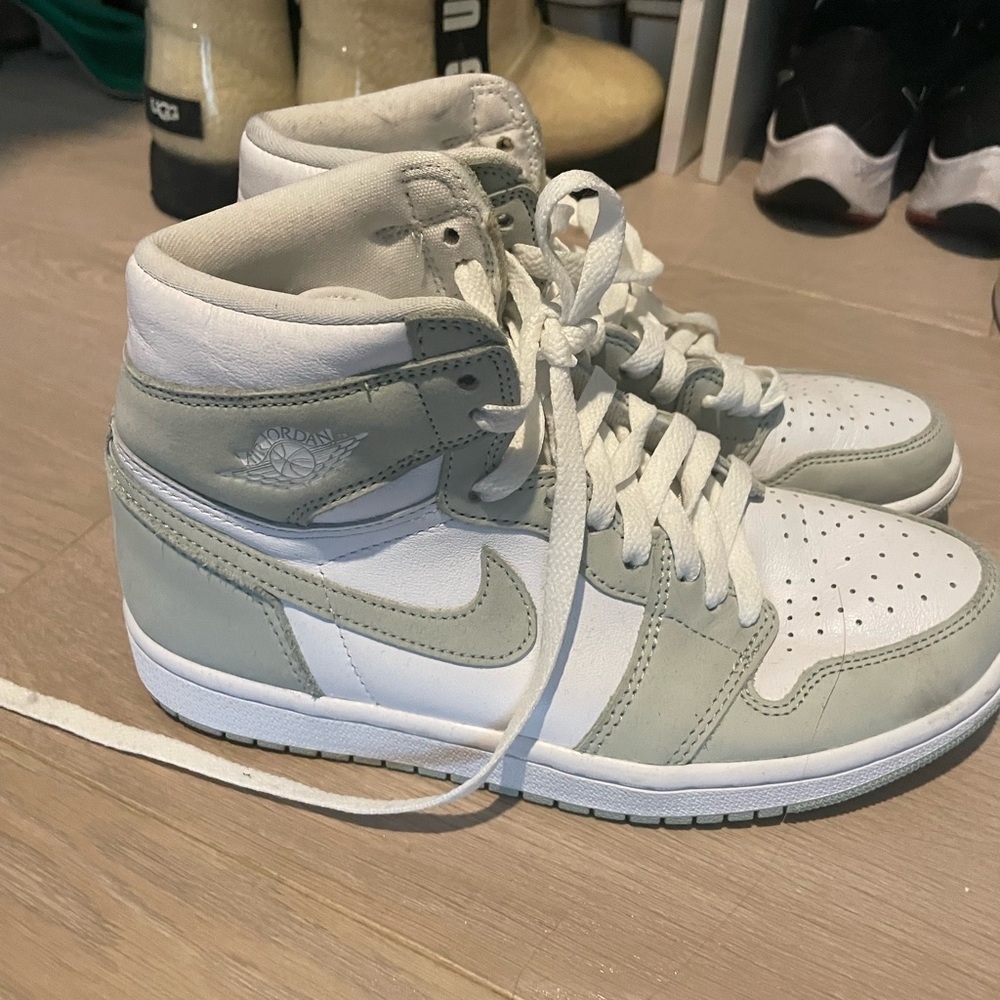 BRAND NEW, custom made Air Jordan sneakers - size 5.5 boys (fits 6.5 women’s)